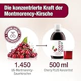Cherry PLUS – Das Original. 1x Montmorency-Sauerkirschsaft-Konzentrat (1x 500 ML). Die Konzentrierte Kraft aus über 1.450 frischen Kirschen. Original Qualität aus Ihrer Apotheke: PZN 10312752. Ab sofort mehr Inhalt zum gleichen Preis (500 statt 473 ML)! - 4