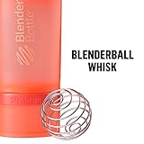 BlenderBottle ProStak Shaker (Fassungsvermögen 650ml, skaliert bis 450ml, mit 2 Container 150ml & 100ml, 1 Pillenfach und BlenderBall) – schwarz, 1er Pack (1 x 240 g) - 3