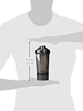 BlenderBottle ProStak Shaker (Fassungsvermögen 650ml, skaliert bis 450ml, mit 2 Container 150ml & 100ml, 1 Pillenfach und BlenderBall) – schwarz, 1er Pack (1 x 240 g) - 8