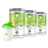 LINEAVI Diät Aktivkost • natürlicher Eiweiß-Shake zum Abnehmen • laktosefrei und glutenfrei • moderne Alternative zu Almased und Yokebe • in Deutschland hergestellt • 3x500g inklusive Shaker