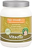 SOJA Eiweiss plus - 100% pflanzliches Soja Protein für Figur, Gesundheit, Sport (500g Pulver)