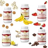 PROTEIN 4 PLUS Schoko – MADE IN GERMANY – 1000g Schokolade * Laktosefrei * Aspartamfrei * Glutenfrei! 3 Komponenten Eiweiß: Whey – Soja – Ei – Fettverbrennung/Diät & Muskelaufbau inkl. BCAA – Fatburner Schoko – VITACONCEPT - 6