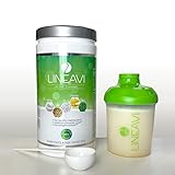 LINEAVI Diät Aktivkost • natürlicher Eiweiß-Shake zum Abnehmen • laktosefrei und glutenfrei • moderne Alternative zu Almased und Yokebe • in Deutschland hergestellt • 500g inklusive Shaker - 2