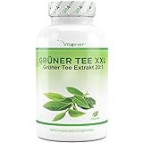 Grüner Tee Extrakt - Green Tea Hochdosiert - Tagesdosierung 3400mg - 360 Kapseln - 90 Tage Kur - 40% Polyphenole - 10% EGCG - Zur Diät Ergänzung & Gewichtskontrolle - Green Tea - Vit4ever Premium Nahrungsergänzungsmittel