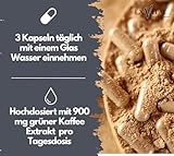 Burn Ex, Grüner Kaffee Extrakt, 90 Kapseln in Premiumqualität, 1800 mg grüne Kaffeebohnen + Grüner Tee + Guarana, 100% natürlich, 1er Pack (1x 79g) - 2