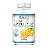 Biomenta GARCINIA CAMBOGIA Fatburner (500 mg - 60% HCA je Kapsel) - 200 Diät Kapseln mit Garcinia Cambogia - 2 Monatskur