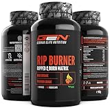 RIP Burner - Extreme USA Fatburner - 90 Kapseln - 30 Tage Anwendung - Starke Wirkung - German Elite Nutrition