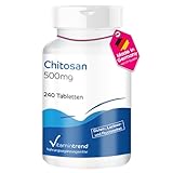 Chitosan 500mg Fettblocker 240 Tabletten Ballaststoff Reinsubstanz