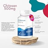 Chitosan 500mg Fettblocker 240 Tabletten Ballaststoff Reinsubstanz - 2