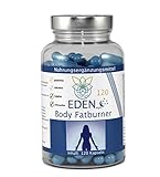 VITARAGNA Eden Body Fatburner Night 120 Kapseln ohne Koffein, Fettverbrenner Diät-Pillen bzw. Abnehm-Pillen, im Schlaf natürlich abnehmen auch bei Bauchfett, clean, glutenfrei, sojafrei, milchfrei