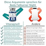 VITARAGNA Eden Body Fatburner Night 120 Kapseln ohne Koffein, Fettverbrenner Diät-Pillen bzw. Abnehm-Pillen, im Schlaf natürlich abnehmen auch bei Bauchfett, clean, glutenfrei, sojafrei, milchfrei - 3