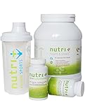 Nutri-Plus Stoffwechselkur Basis Paket (Eiweißpulver + A-Z Präparat + Himbeerketone + Garcinia Cambogia + Shaker) 30 Tage Kur