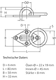 eaglefit® Wand- und Deckenhalterung aus Edelstahl für Sling Trainer oder Boxsack - 4