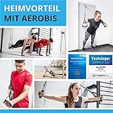 aeroSling ELITE – Sling Trainer mit Umlenkrolle und Türanker | Schlingentrainer inklusive Online-DVD und Poster | Fitness-Gerät für Krafttraining und Koordination - 3