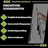 eaglefit® Sling Trainer ALLROUND; Schlingentrainer mit Umlenkrolle, Türanker, Aluminium-Karabiner - 4