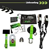 eaglefit® Sling Trainer ALLROUND; Schlingentrainer mit Umlenkrolle, Türanker, Aluminium-Karabiner - 7