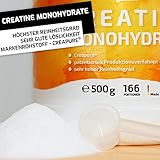 Hochwertiges Creatin Monohydrat Pulver für Muskelaufbau | Kreatin-Pulver zur Unterstützung im Kraftsport & Bodybuilding | Nahrungsergänzung – Vegan, Geschmacksneutral | TNT Creapure ® – 500g Pulver - 7