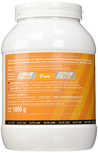 BodyWorldGroup Master Pure Creatine, Elite Line, 1000 g, 1er Pack (1 x 1 kg) - 5
