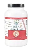 VITARAGNA Eden Active Kreatin Plus 250 Kapseln, reines Kreatin Monohydrat bzw. Creatine Monohydrate, Kraftsteigerung & Muskelaufbau für Mann & Frau clean, glutenfrei, geschmacklos, sojafrei, milchfrei