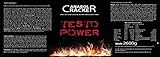 Testo Power, Protein Creatin, 2600g Dose, Frucht Geschmack + 240 Creatin Alkaline Kapseln, Anabol Cracker - 2