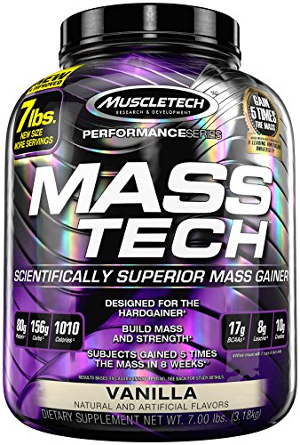 Muscletech Mass-Tech - Vanilla, 1er Pack (1 x 3.2 kg) - 